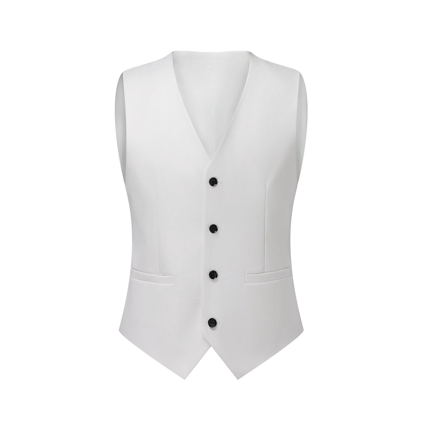 Men’s Classic Three-Piece White Business Suit