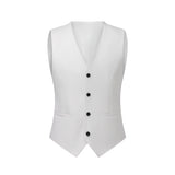 Men’s Classic Three-Piece White Business Suit