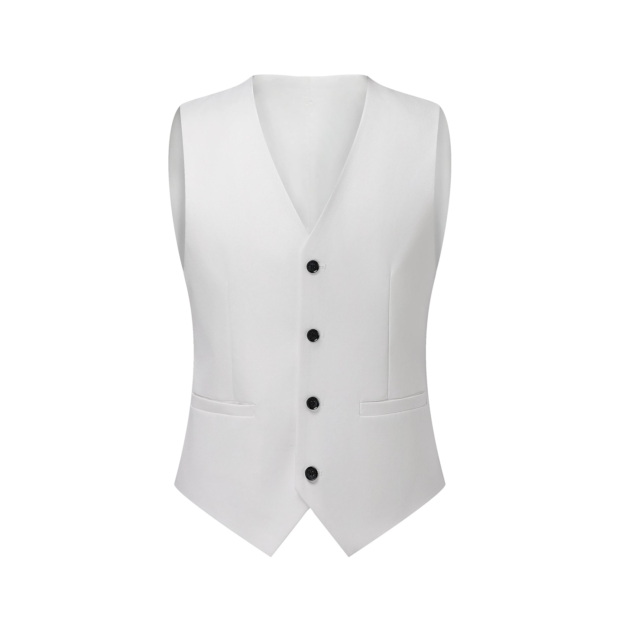 Men’s Classic Three-Piece White Business Suit
