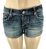 Women's Y2K Wing Embroidered Denim Shorts