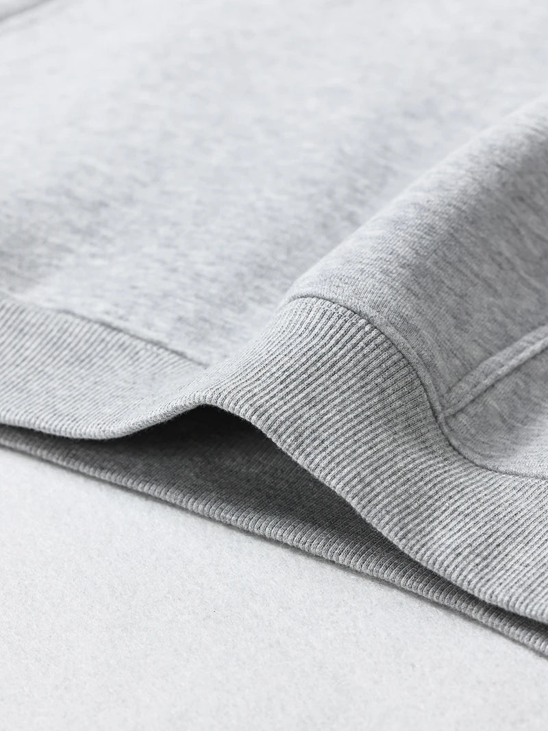 Cotton Baggy Fleece Hoodies for Men Solid Color Plush Pullovers Oversized Hooded Sweatshirt Autumn Winter Thick Clothes Unisex