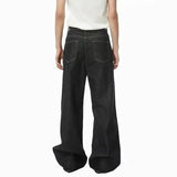 IEFB Men's Straight Denim Pants New Cleanfit Solid Color Korean Version Wide Leg Versatile Casual Jeans Trend New Autumn  9C1519