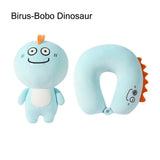 2-in-1 Cartoon Animal Travel Neck Pillow | U-Shape