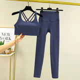 TRY TO BN 2 Piece Yoga Set Women's Tracksuit Sports Bra High Waist Leggings Tummy Control Squat Proof Workout Outfit Gym Clothes