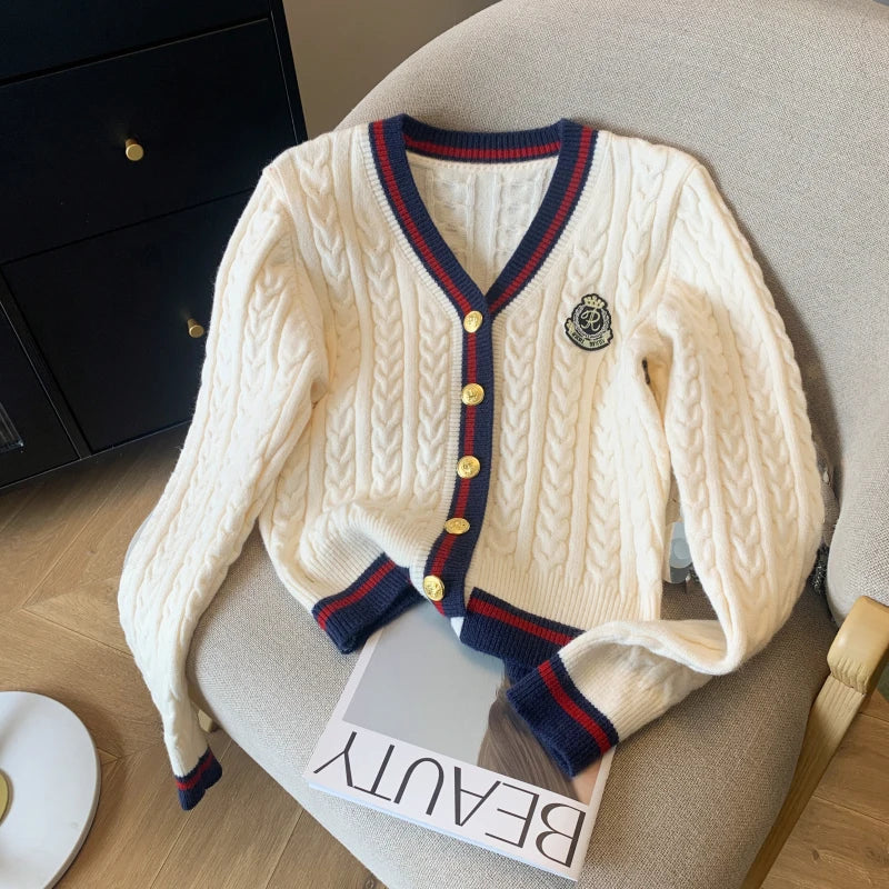 Women's V-Neck Knit Sweater