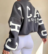 Women's Y2K Letter Print Relaxed Sweatshirt