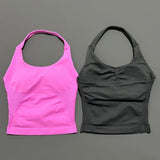 Impact Seamless Halter Longline Gym Top with Built-in Bra