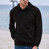 Men’s Classic Solid Color Pullover Hoodie