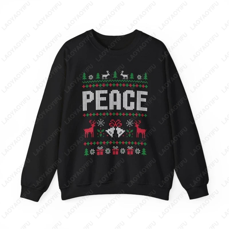 Playful Matching Couples Christmas Hoodie