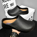 Men's and Women's Summer Breathable, Waterproof, Non-Slip Kitchen Shoes, Slip-On Beach Shoes, Toe-Toe Sandals and Slippers