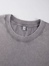 Earnivorous Plant Pattern Washed T-Shirts Men Breathable Cotton Casual T Shirt Soft Summer Comfortable Crewneck Short Sleeve