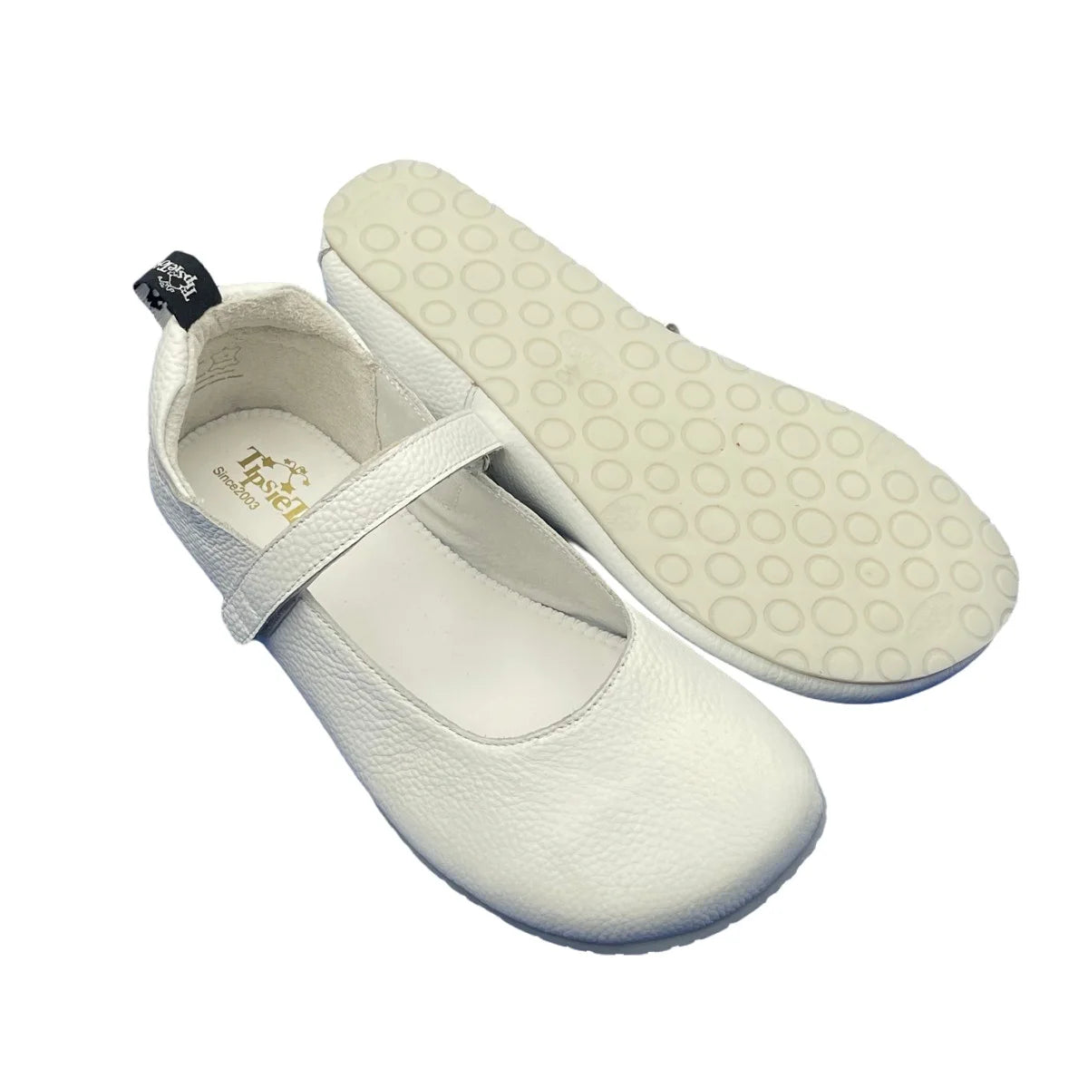 Tipsietoes 2026 Sprinng Autumn Barefoot Cow Suede Genuine Leather Women Ballerina With Zero Drop Flat Soft Sole Wider Toe Box