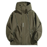 Big Size 12XL Bomber Jacket Men Hooded Zipper Windbreaker Male Fishing Waterproof Windproof Windshield Outerwear Large Plus Fat