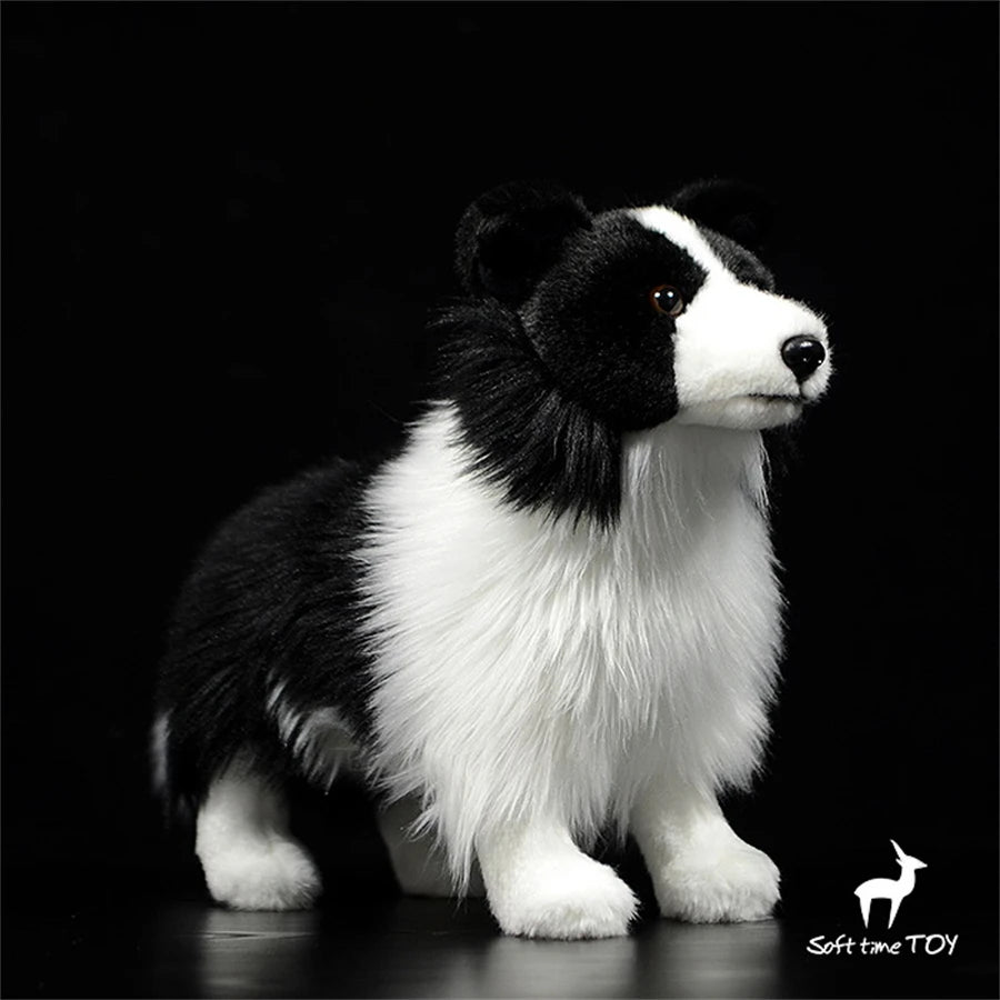 Border Collie High Fidelity Anime Cute Plushie Sheep Dog Plush Toys Lifelike Animals Simulation Stuffed Doll Kawai Toy Gifts