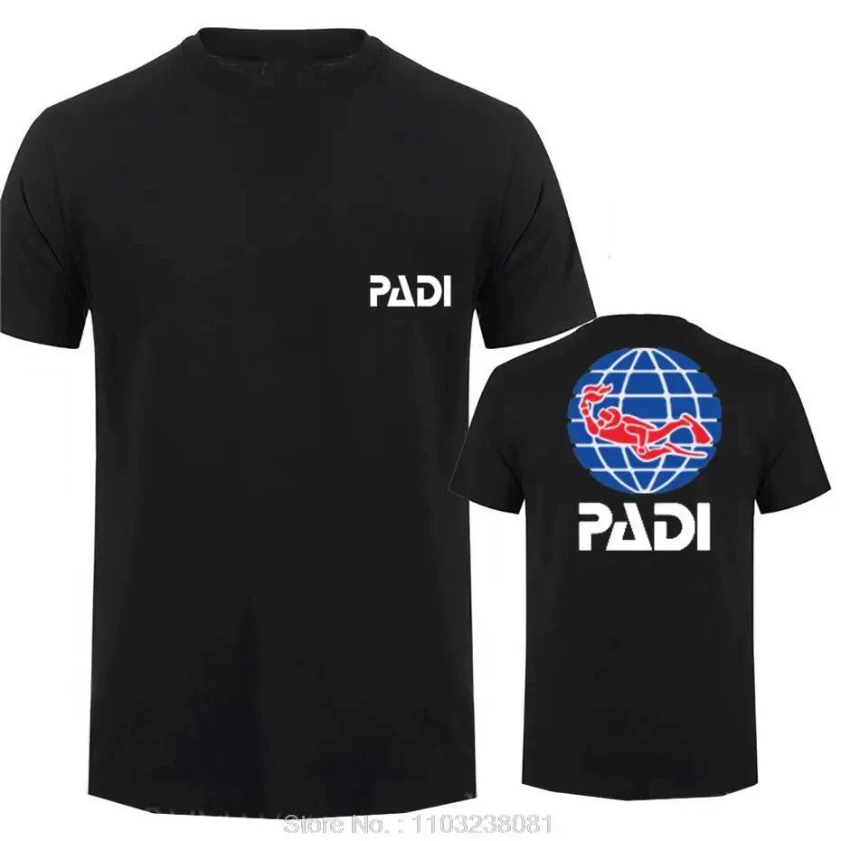 Men's Scuba Diving Cotton Crew Neck T-Shirt