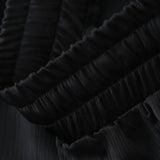 European and American Style 2024 Spring and Summer New Women's Clothing Wrinkle Effect Double Breasted Suit Jacket Pants Set