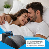 Adult Contoured Memory Foam Hip & Lumbar Support Cushion, Orthopedic Body Lift Pillow for Sitting Up, Flat Lying & Prone Rest