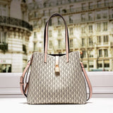 Large Capacity Leather Crossbody Tote