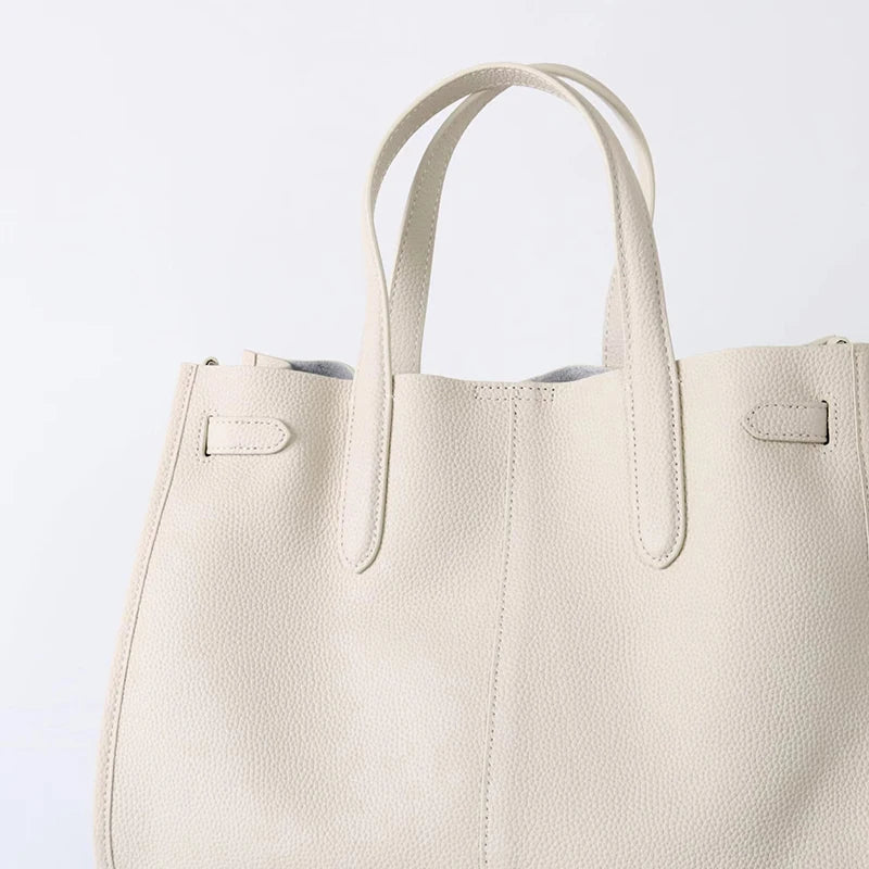 Luxury Brand Silver Buckle Women Bags Genuine Leather Handbags Women Shoulder Bags Cowhide Autumn Winter New Square Women Totes
