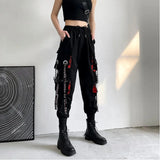 Women's High-Waist Cargo Jogger Pants