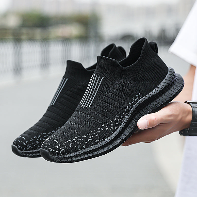 Men's Slip-On Casual Sneakers — Breathable Mesh, Lightweight, Anti-Slip