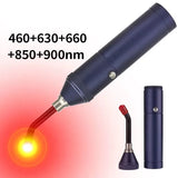 Handheld Red Infrared Light Therapy Wand, Portable Home Physiotherapy for Oral & Joint Care