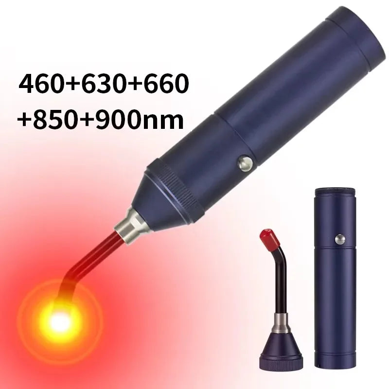 Handheld Red Infrared Light Therapy Wand, Portable Home Physiotherapy for Oral & Joint Care