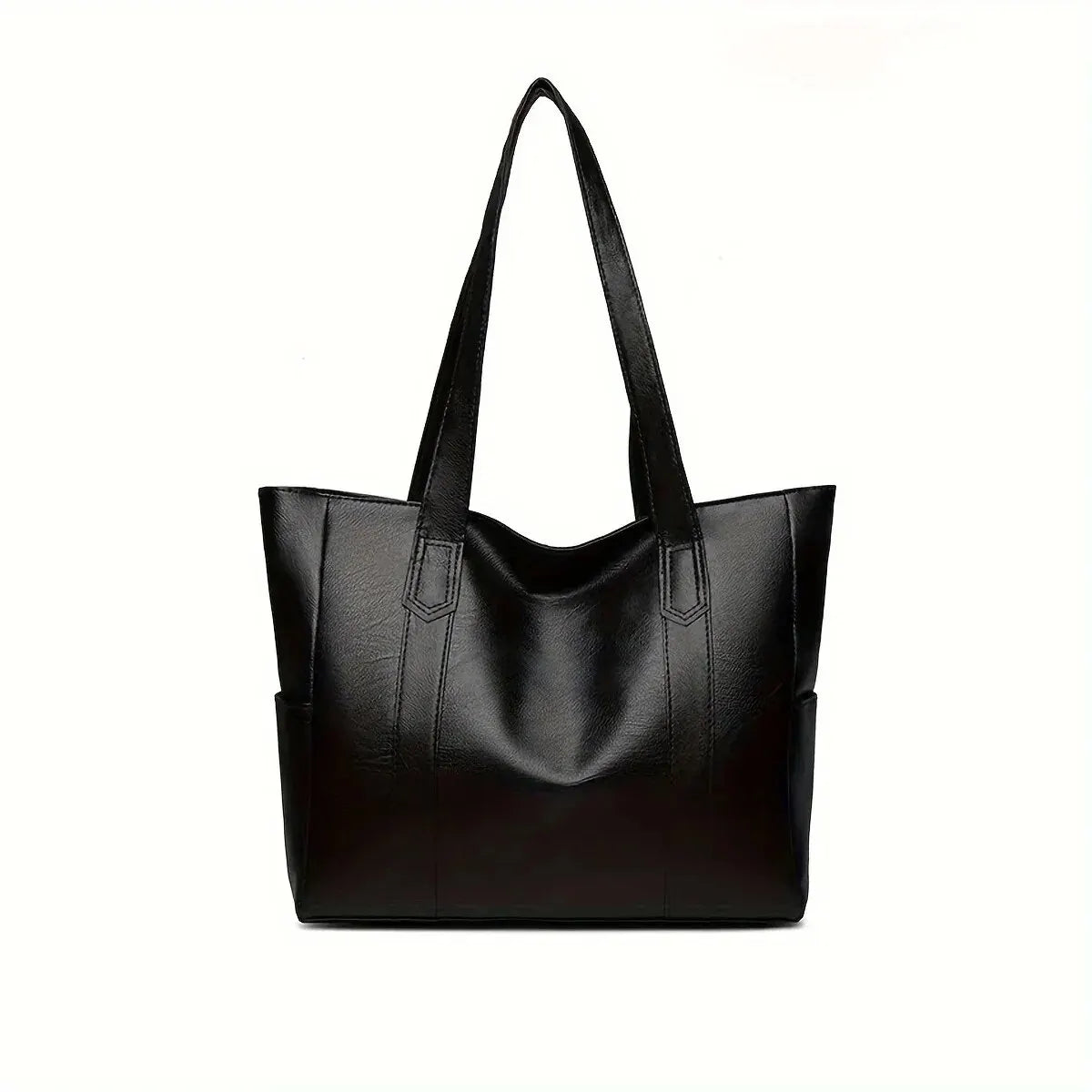 Vintage Vegan Leather Large Capacity Tote