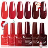 VENALISA 6-Piece Winter Gel Polish Set – HEMA & TPO Free