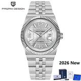 PAGANI DESIGN 2026 New Men's Watches Rose Gold Luxury Automatic Watch For Men MIYOTA 8215 Mechanical Wristwatch Sapphire crystal