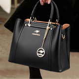 Luxury Triple-Layer Leather Tote & Crossbody