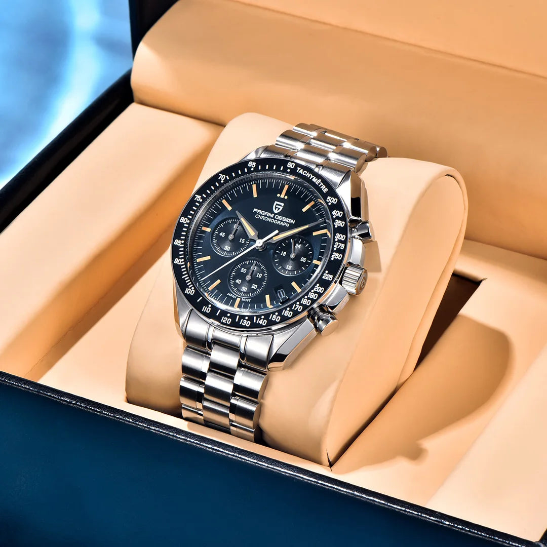 2026 New PAGANI DESIGN 1701 V5 Men's Watches Luxury Quartz Watch Men Sports Speed Chronograph AR Sapphire glass 100M Waterproof