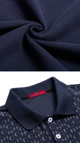 Men's Cotton Polo Shirt – Short Sleeve Patchwork Tee