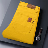 Men's Elastic Colorful Straight-Fit Jeans | Spring Autumn