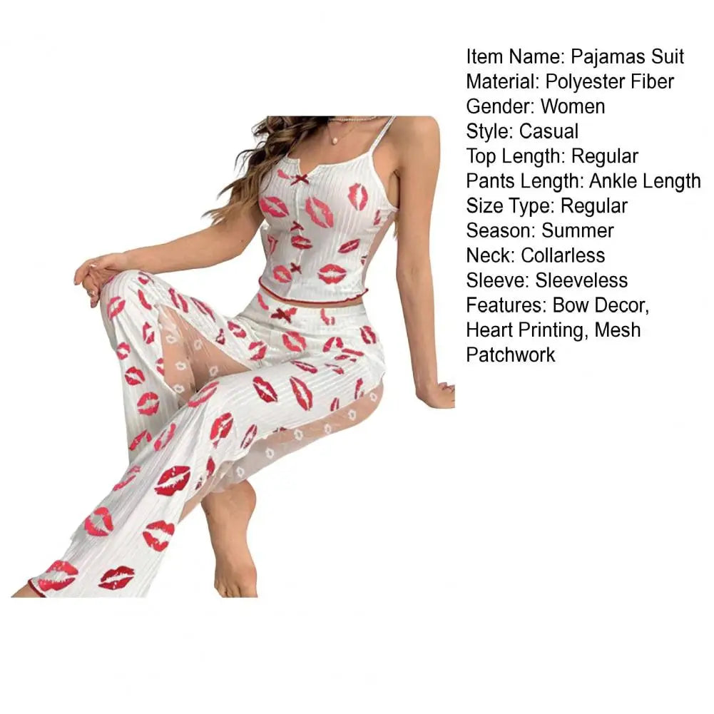 Heart Print Homewear Set