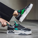 Men's Leather Low-Top Casual Sneakers