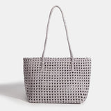 Nylon Bucket Bag Women Shoulder Strap Handbag Woven Tote Luxury Designer Medium Size