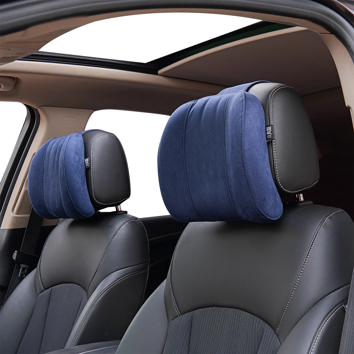 Forbell Car Headrest Pillow Suede Fabric Car Neck Pillow Car Seat Pillow Rest Headrest Memory Foam Headrest Car Accessories