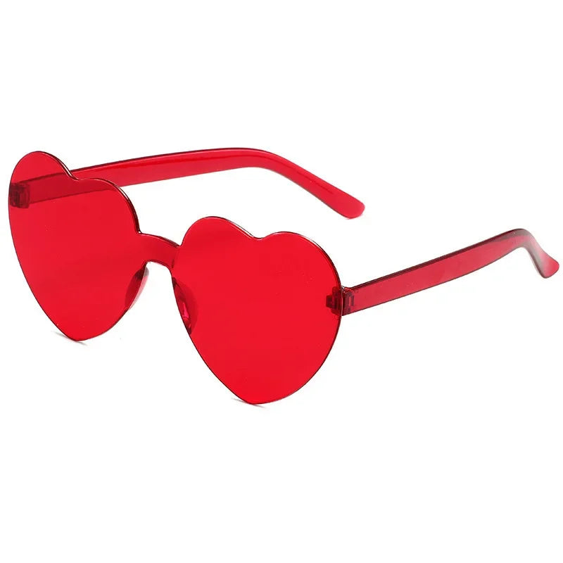 Women's Heart Sunglasses Wholesale 12-100PCS Wedding Bachelorette Bridesmaid Beach Party Multi-Color Photo Props Gifts