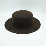 Wool Felt Fedora & Boater Hat – Wide Brim, Unisex