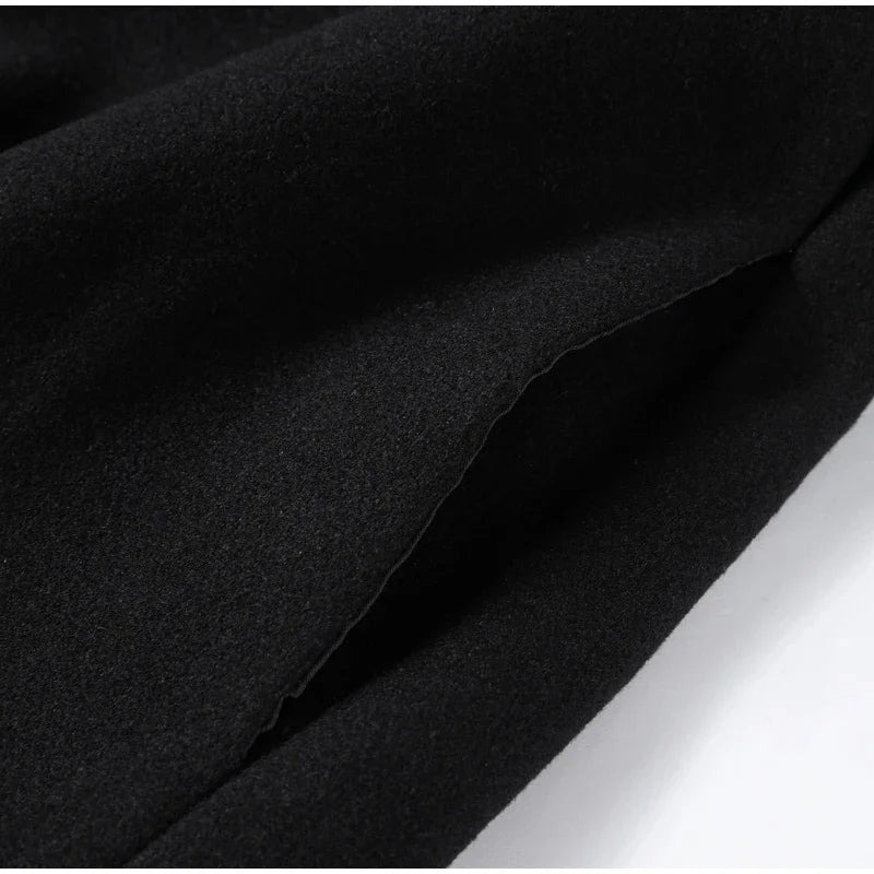 Urban Stand-Collar Woolen Coat