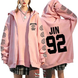 Y2K Graphic Zip-Up Hoodie