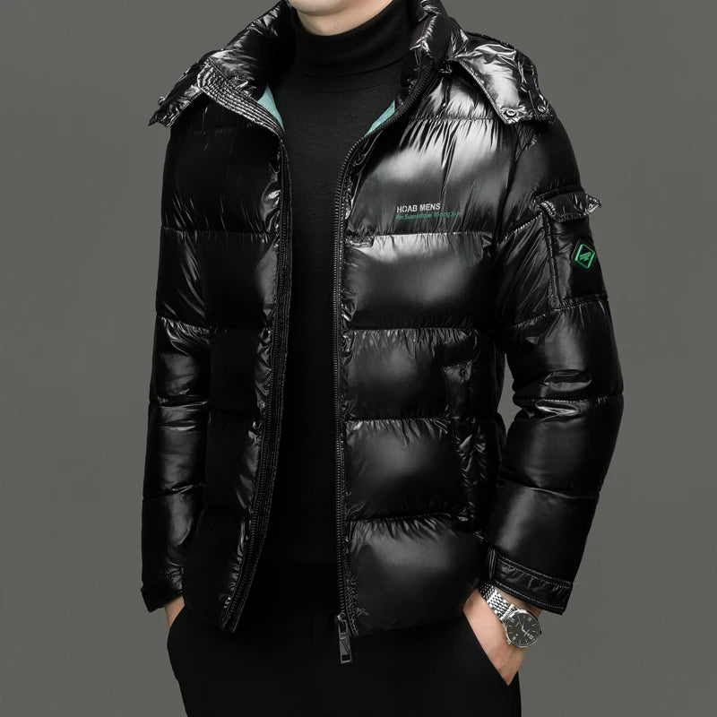 Men's Quilted Hooded Parka – Warm Winter Jacket
