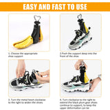 1/2Pcs Universal Shoe Stretcher Adjustable Boot Stretcher PC Sneaker Shoe Widener with Steel Shaft for Men and Women