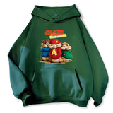 2026 Fashion Neutral Casual Sports Men's and Women's Hoodies Alvin Chipmunk Halloween Men's and Women's Hoodies Trendy Clothing