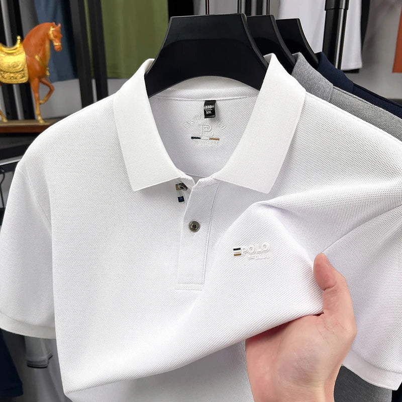 Men's Refined Short Sleeve Polo Shirt | Business Casual
