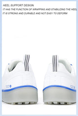 Couple Golf Shoes  Men's White Waterproof  Rotating buckle Fitness Spikeless Non slip Golf Golfer Training Golf Sneakers Women