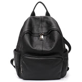 Natural Cowhide Backpack for Women&men Minimalist Design Casual Daily Versatile College Students' Shoulder Bags Travel Knapsack