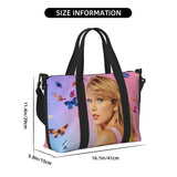 Custom The Eras Tour 1989 Taylor's Swift's American Pop Singer Tote Bag Women Large Capacity Beach Gym Travel Bags
