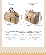 Flower Princess Traveler's Short Distance Travel Bag Crossbody Large Capacity Multi Layer Fashion Luggage Bag for Men and Women